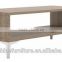 cheap cheap modern simple design square coffee table, stainless steel legs wooden coffee table for sale