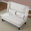 Livingroom Sofa Chair Off White Natural Linen Loveseat