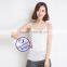 Custom fashion design wholesale women's plain white tank top