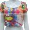 sublimation custom blank crop top plain