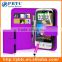 Set Screen Protector Stylus And Case For HTC Desire C , Purple Leather Wallet Case For HTC Desire