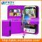 Set Screen Protector Stylus And Case For HTC Desire C , Red Leather Wallet Case For HTC