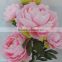 Pink and white artificial peony silk peony flowers wholesale peony silk flower                        
                                                                                Supplier's Choice