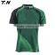 Mens short sleeve black rugby polo shirt