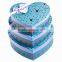 2016 customized various color heart shaped cardboard candy chocolate box with ribbon