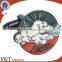 Customized printing metal round cufflinks with epoxy