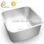 stainless steel triple bowl kitchen sink without faucet