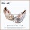 Wholesale soft fashion glitter suede leather sweet girl ballerinas shoes