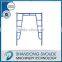 Construction movable platform walk through scaffolding frames
