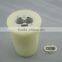 big bright ivory wax led candle