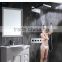 new fashion water power thermostatic mixer curtain accessories lighting fixtures shower led