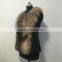 2016 New fashion women red fox fur and sheep leather splicing vest