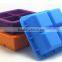 High quality four cavity square silicone bread baking mold