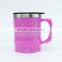 Promotion 2016 personalized coffee thermos stainless steel coffee mugs with handle