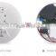 White kitchen ware smoke alarm with test button for fire EN14604