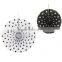 Black and White POLKA DOT Paper Hanging Fans Wedding Decoration