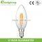 C35 filament candle flame 110v 220v 2700k 3000k 6000k e14 filament led bulb