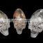 Natural Rock Carved Clear Quartz Crystal Alien Skull Quartz Crystal Crafts