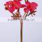 30 cm PVC Real Touch Frangipani Spray with 2 Flowers & 1 Bud Artificial Flower