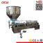 FF6-150 pneumatic manual 150ml paste filling machine with hopper