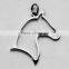 925 Silver Jewelry Openwork Horse Head Pendant
