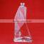 Custom embossed glass bottle unusual glass bottles heterogenic glass bottles