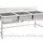 stainless steel compartment sink