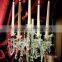 wedding decorative crystal glass candelabra for event