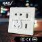 Wall Mounted multi function socket with 2 usb port difference decorative design