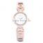 OEM custom you own logo golden wrist watches alloy bracelet watch
