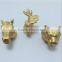 Chinese Zodiac Crafts animal shape metal Gold Jewelry zodiac head