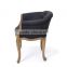 American style wooden bar stool outdoor curved back chair