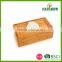 Hot Selling Square Bamboo Tissue Box/wooden Paper Box