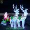 Christmas lights 3D acrylic deer motif light decoration deer carriage light Factory price