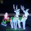 Wholesale Christmas lights 3D acrylic deer motif light decoration deer carriage light