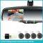 3.5 inch interior Rearview monitor OEM Parking sensor with 4 replaceable detectors