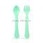 2015 New Products Plastic Lovely Baby Travel Spoon And Fork Dinnerware Sets