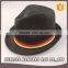 Cheap Short Brim Colorful Ribbon Sun Felt Fedora Hat Summer Beach Sun Straw Hat