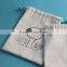 Promotion Custom Logo Jewelry Small White Drawstring Cotton Pouch