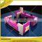 Pink girl sweet modern eyebrow threading bar kiosk