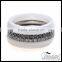 Chameleon CZ Stone Twinkle Stack Ring Diamond Engagement Ring, One Set 4 Rings