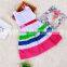 Kids Girls Dress Children's Princess Dress Stripe Sundress Rainbow Striped Girls Princess Dresses For Kids Clothing Girls' Dress