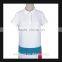 Hot sale fashion candy color blocking loose shirt dress with short sleeves
