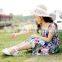 Summer beach strap dress little girl summer cottonblend kids dress pajamas dress
