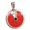 Stingray leather inlay big stone pendant design simple gold pendant design, quantum pendant price in india