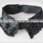 2016 latest design beads necklace, black handmade beaded necklace for garments