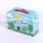 Custom Printing paper cardboard suitcase box with handle