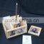 Rich Art And Craft Jaipur Rajasthan wooden handicraft Handmade office set of pen stand tea coaster
