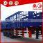 China supplier 3 axles cow livestock fence truck trailer cattle transport trailer sales