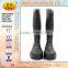 black pvc safety boots with steel toe cap for construction